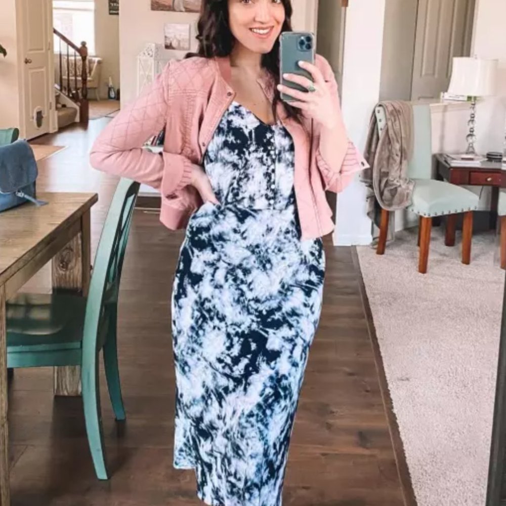 NWT Sanctuary 'Everyday' Dark Tie Dye Midi Skirt